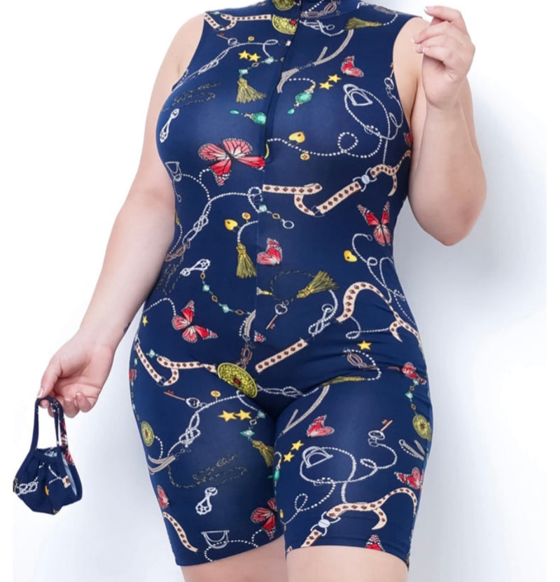 LATRICE Romper & Mask Set (Plus)