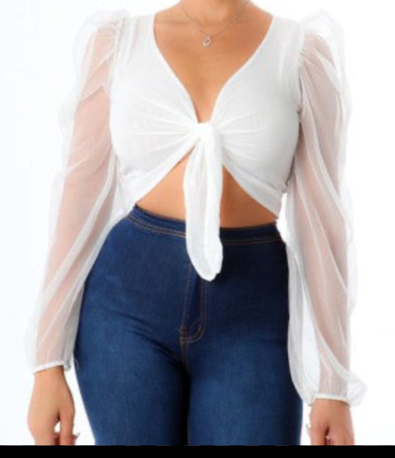 Sheer Top (Black Only)