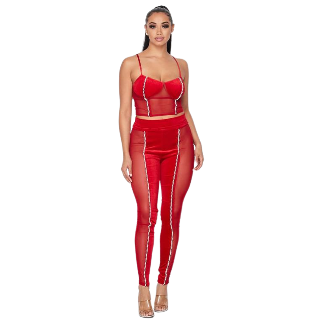 Lady In Red 2 pc Set