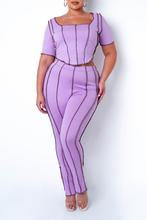 Lavender REBECCA Pants Set (Plus)